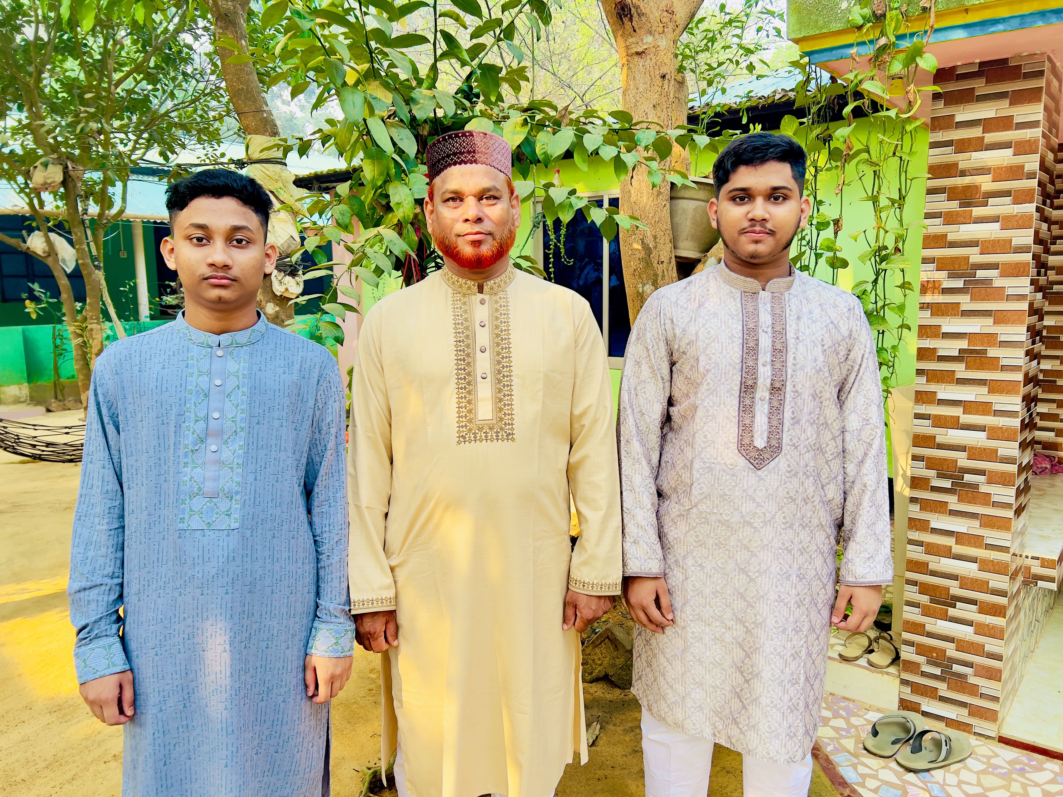 Eid Celebrations with Father and Brother